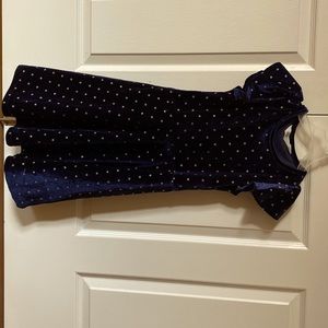 H&M elegant dark blue girl dress!  Worn only twice,in great condition. Size 6-8Y